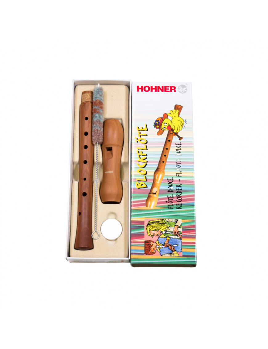 Flauta Hohner 9501 Madera Peral Digitación Alemana 2 piezas