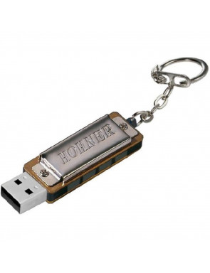 Armónica Hohner Mini Harp Con USB 8V VM-4455 Cromada