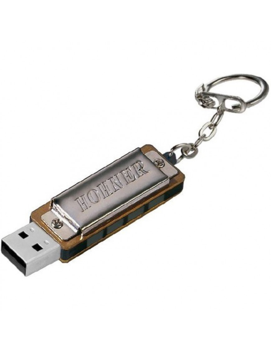 Armónica Hohner Mini Harp Con USB 8V VM-4455 Cromada