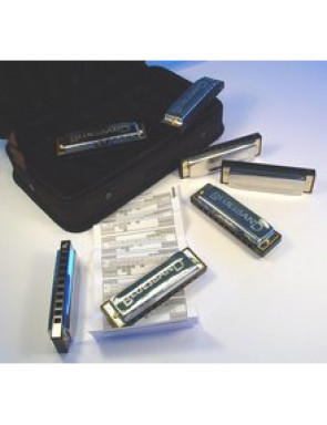 Maletin 7 Armónicas Hohner Blues Starter Set 91105