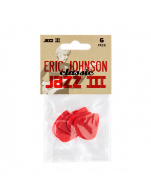 Bolsa 6 Púas Dunlop 47PEJ-3N Jazz III Eric Johnson