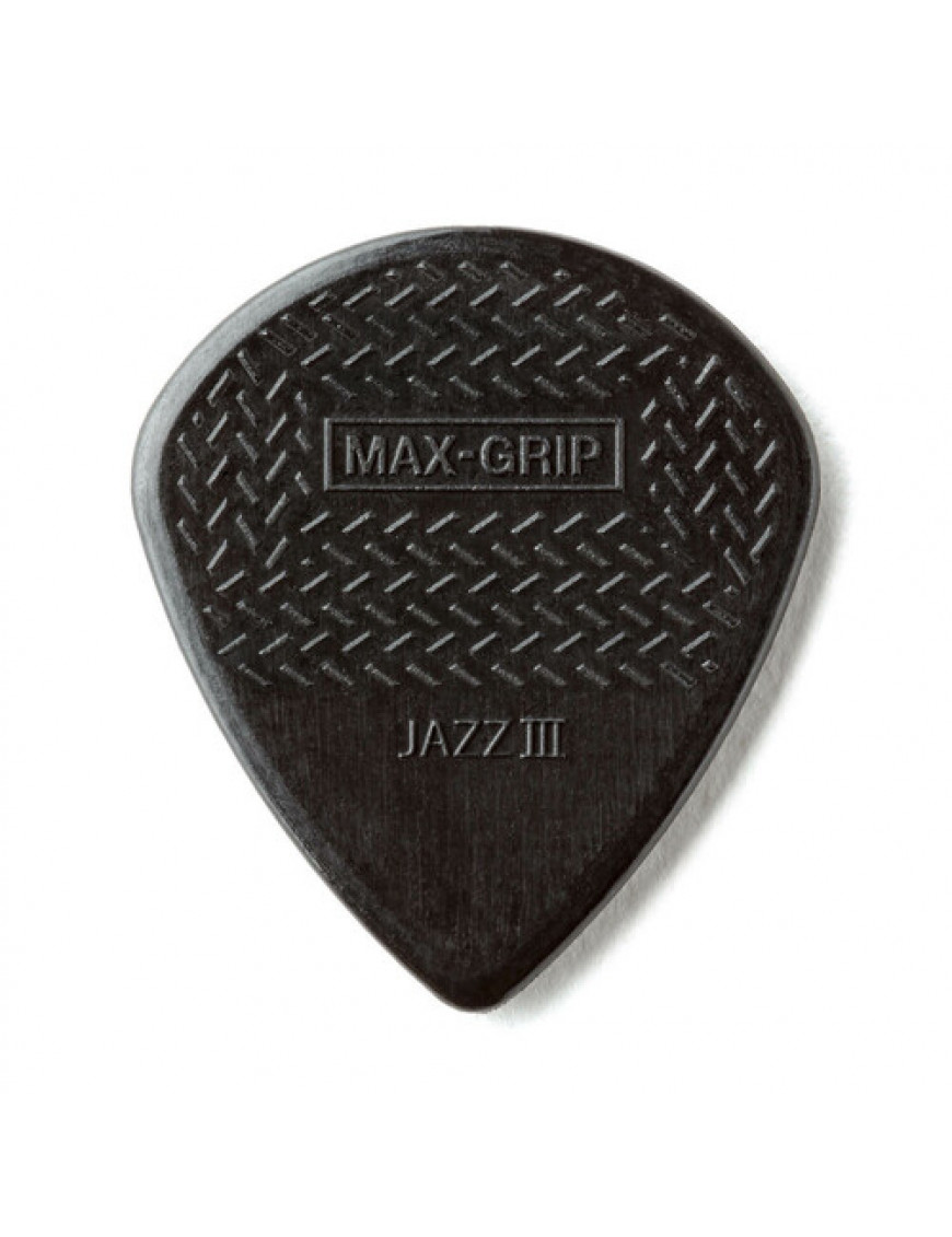 Bolsa 6 Púas Dunlop 471-P3S Nylon Jazz Max Grip Negra