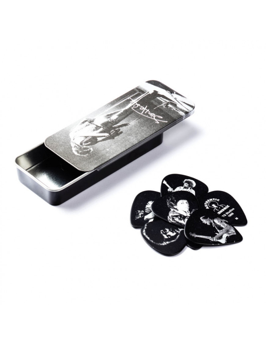 Lata 12 Púas Dunlop JHPT-06M Jimi Hendrix Silver Portrait 2