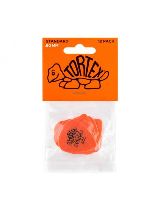 Bolsa 12 Púas Dunlop 418P-060 Tortex Standard 0.60mm Pickers