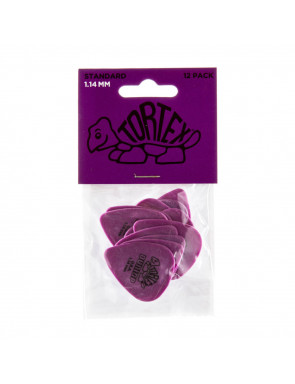 Bolsa 12 Púas Dunlop 418P-114 Tortex Standard 1.14mm Pickers
