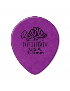 Bolsa 72 Púas Dunlop 413R-114 Tortex Teardrop 1.14mm