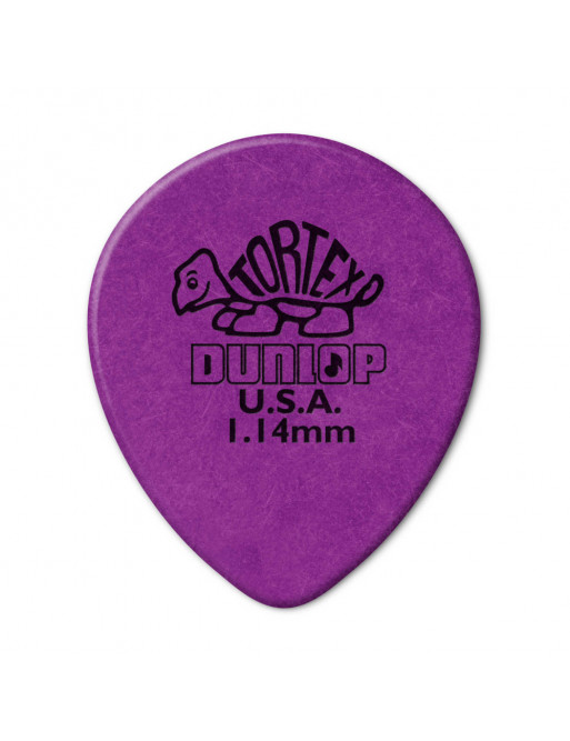 Bolsa 72 Púas Dunlop 413R-114 Tortex Teardrop 1.14mm