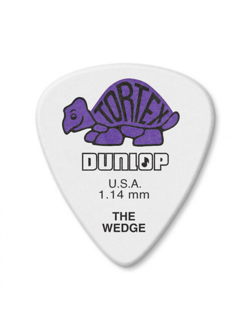 Bolsa 72 Púas Dunlop 424R-114 Tortex Wedge 1.14mm