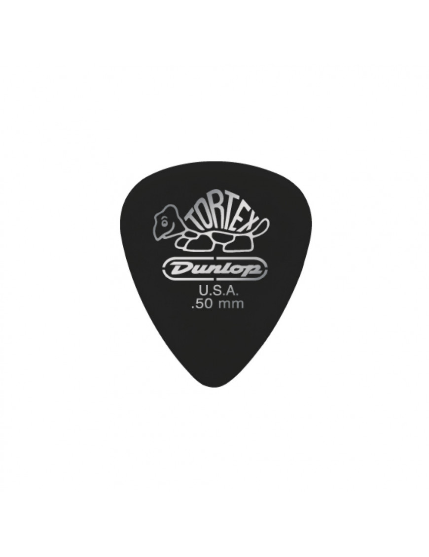 Bolsa 72 Púas Dunlop 488R-050 Tortex Pitch Black Standard 0.50mm