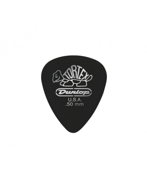 Bolsa 72 Púas Dunlop 488R-073 Tortex Pitch Black Standard 0.73mm
