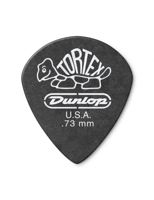 Bolsa 72 Púas Dunlop 482R-073 Tortex Pitch Black Jazz 0.73mm