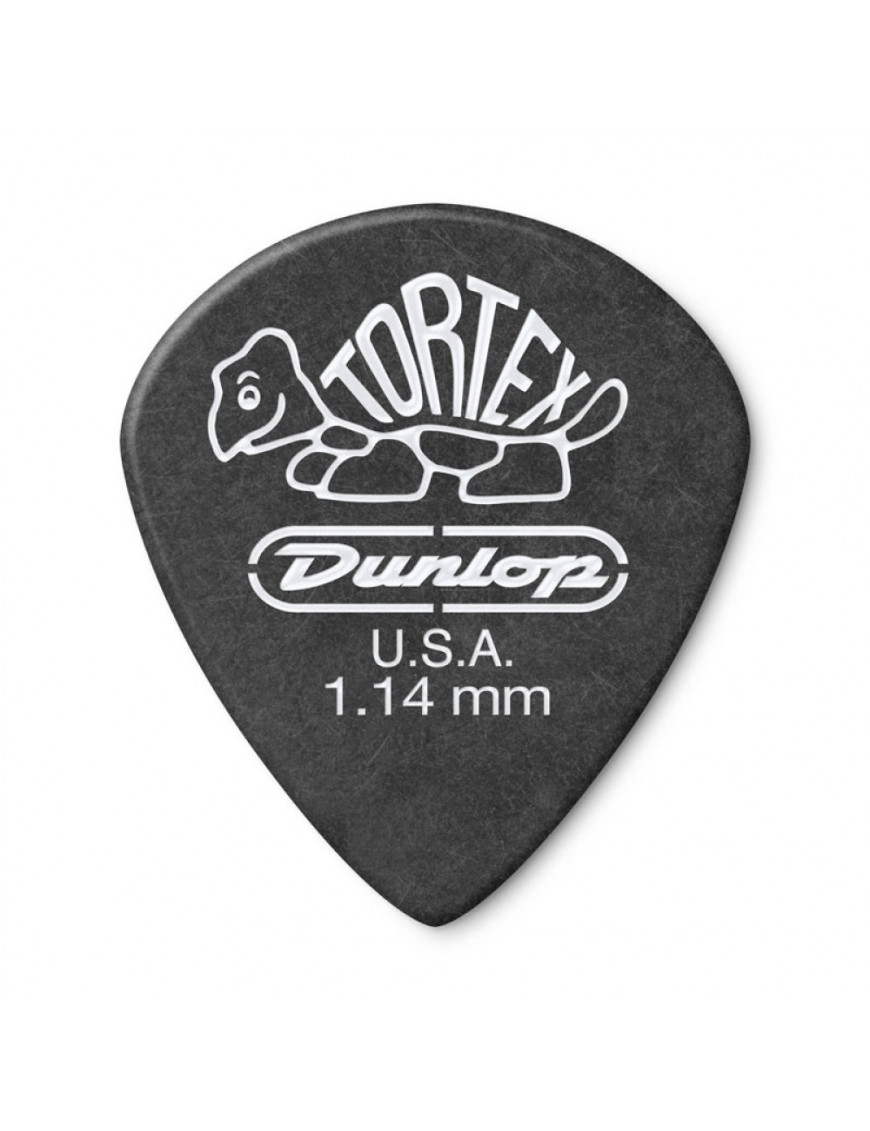 Bolsa 72 Púas Dunlop 482R-114 Tortex Pitch Black Jazz 1.14mm