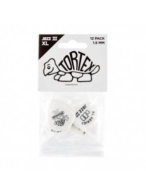 Bolsa 12 Púas Dunlop 498P-150 Tortex Jazz III Xl 1.50mm Pickers