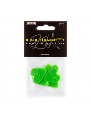 Bolsa 6 Púas Dunlop 47PKH-3N Jazz III Kirk Hammett