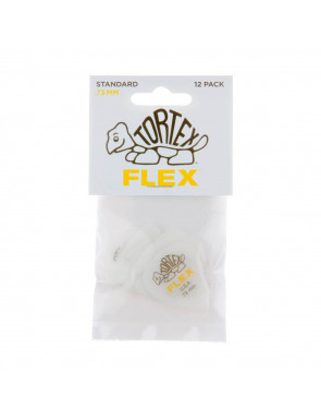 Bolsa 12 Púas Dunlop 428P-073 Tortex Flex Standard 0.73mm Pickers