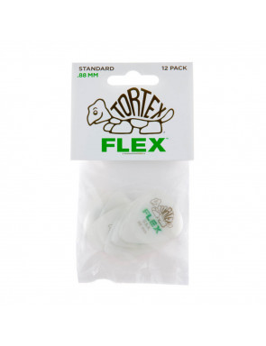 Bolsa 12 Púas Dunlop 428P-088 Tortex Flex Standard 0.88mm Pickers