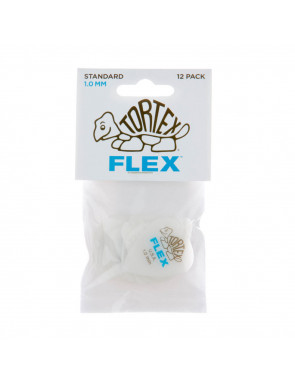 Bolsa 12 Púas Dunlop 428P-100 Tortex Flex Standard 1.00mm Pickers