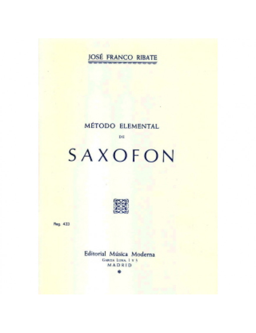 Método Saxofón Franco Ribate