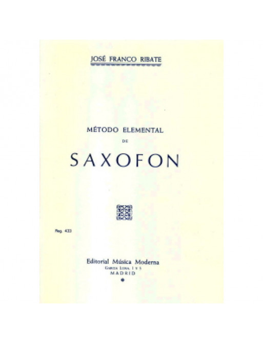 Método Saxofón Franco Ribate