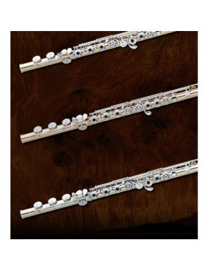 Flauta Pearl 9810-R Maesta Oro 10K Platos Abiertos Alineados