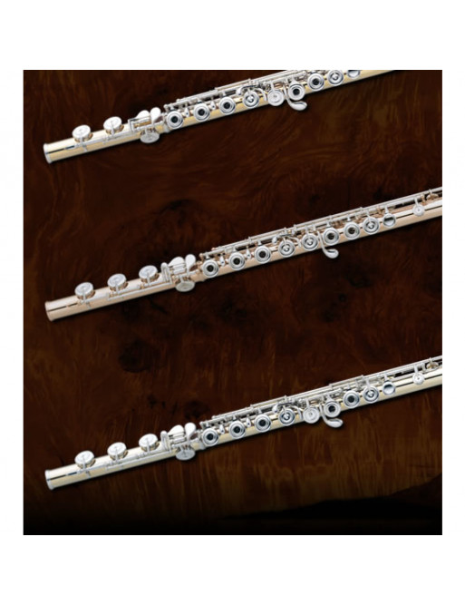 Flauta Pearl 9810-R Maesta Oro 10K Platos Abiertos Alineados