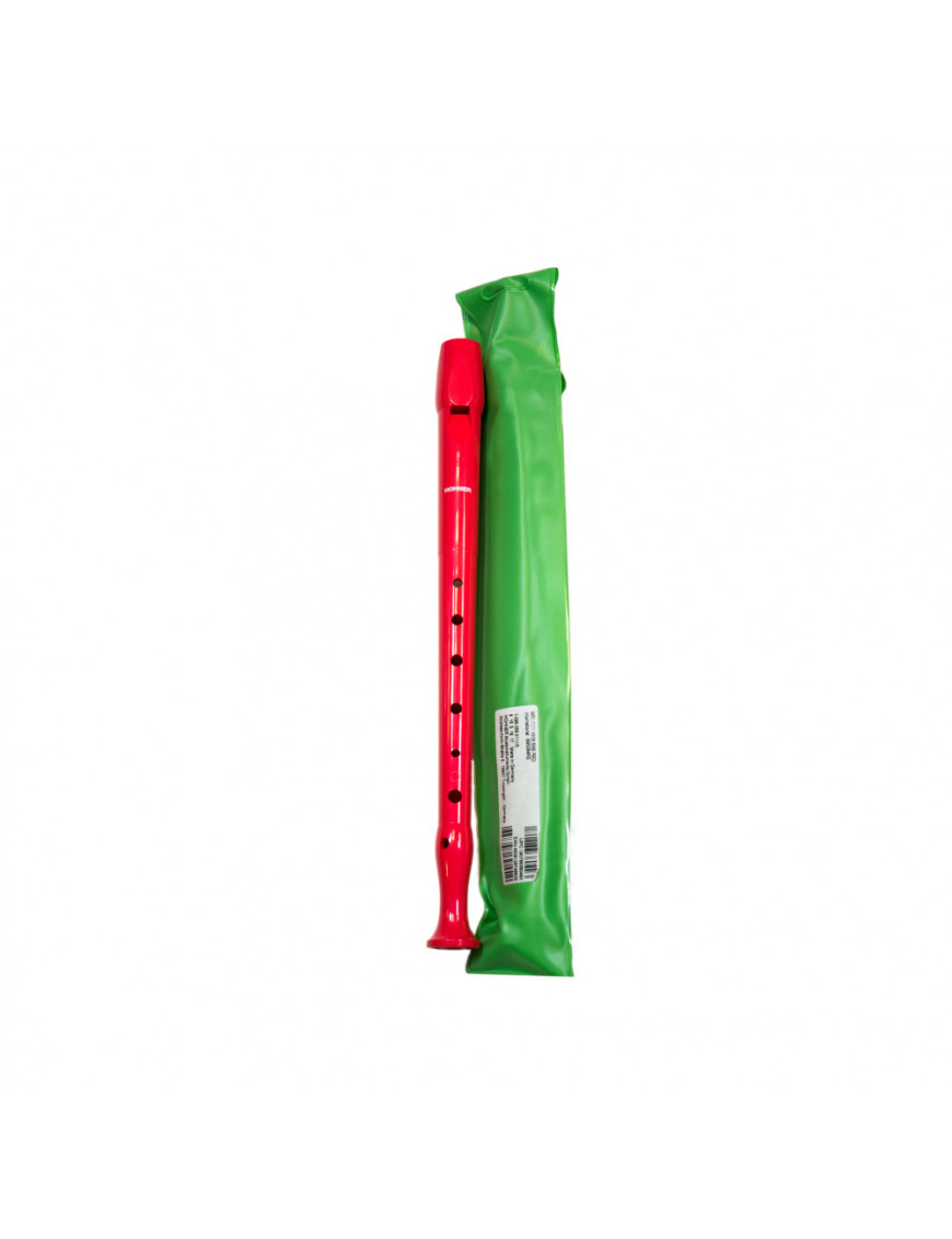 Flauta Hohner 95084-RD Plástico Digitación Alemana 1 Pieza Roja