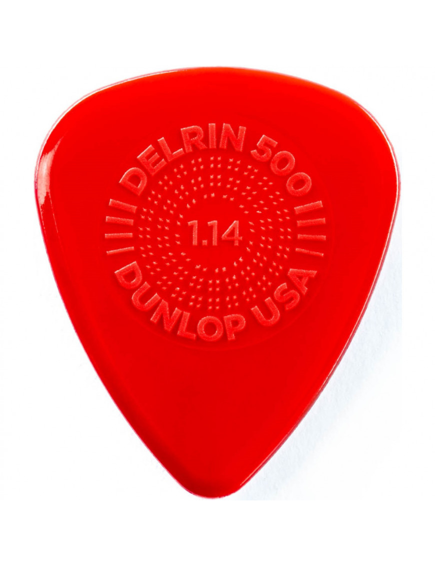 Bolsa 12 Púas Dunlop 450P-114 Prime Grip Delrin 500 1.14mm