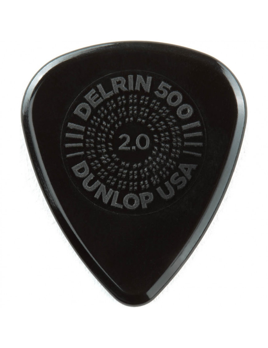 Bolsa 12 Púas Dunlop 450P-200 Prime Grip Delrin 500 2.00mm