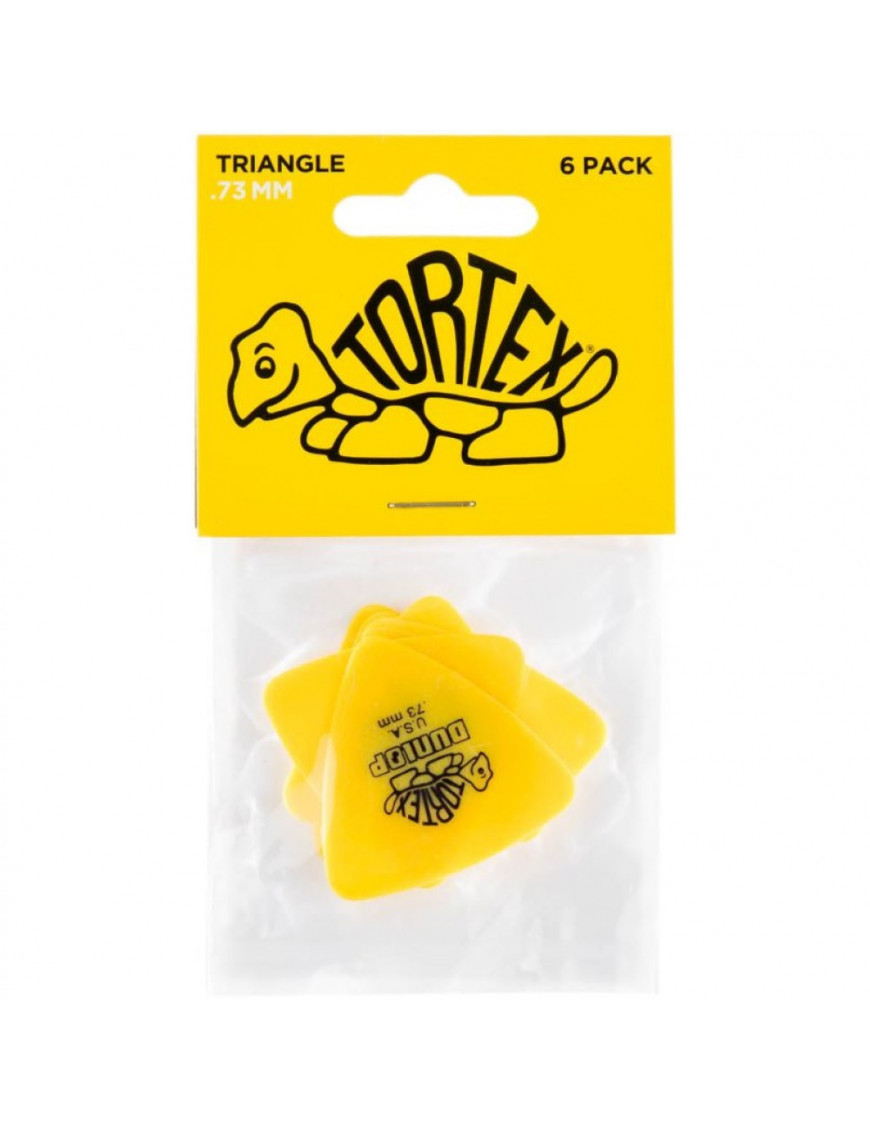 Bolsa 6 Púas Dunlop 431P-073 Tortex Triangle 0.73mm Picker