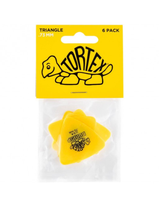 Bolsa 6 Púas Dunlop 431P-073 Tortex Triangle 0.73mm Picker
