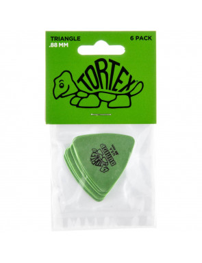 Bolsa 6 Púas Dunlop 431P-088 Tortex Triangle 0.88mm Pickers
