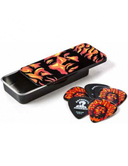 Lata 6 Púas Dunlop JHPT-14H Jimi Hendrix Voodoo Fire