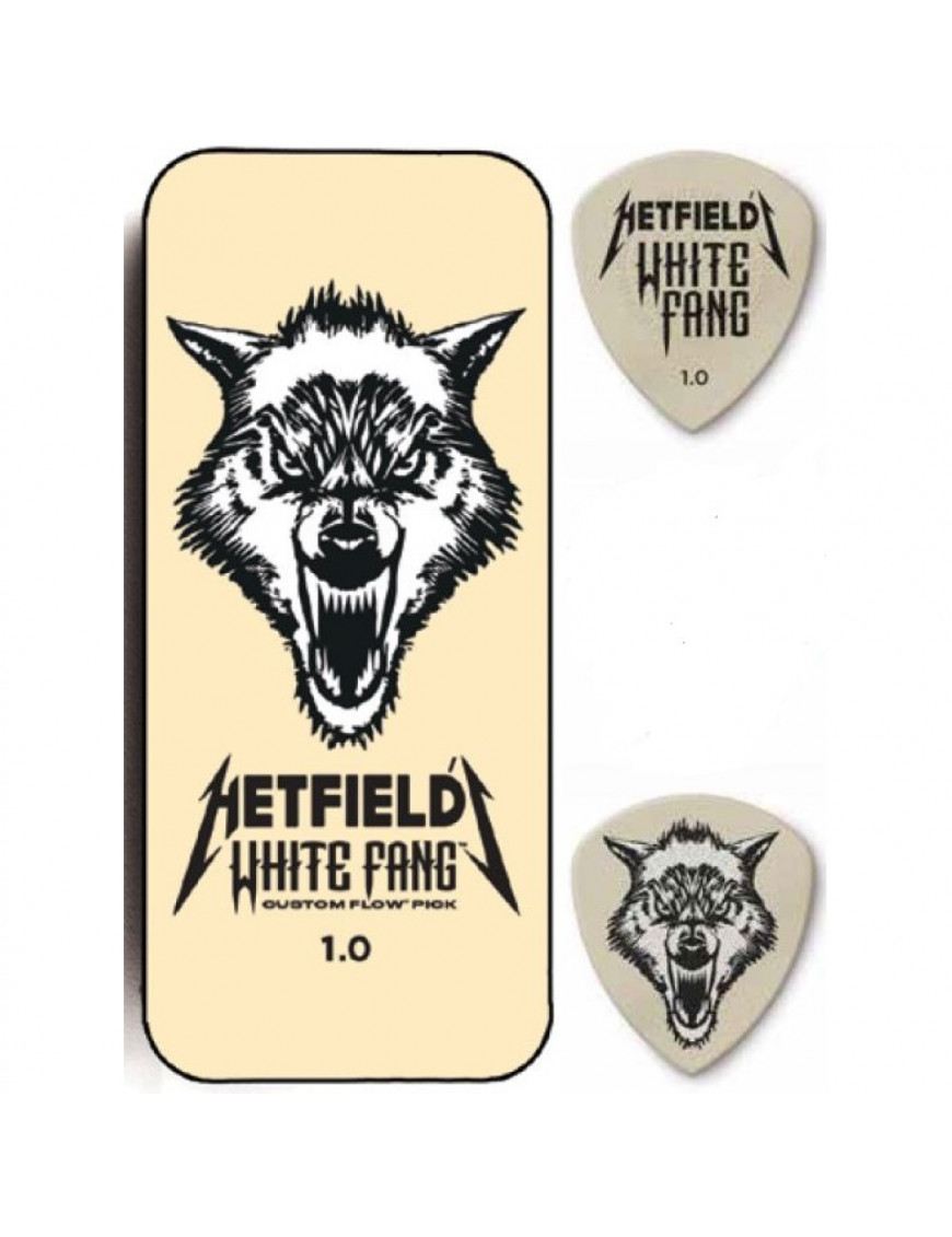Lata 6 Púas Dunlop PH122T-100 Hetfield White Fang