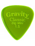 Púa Gravity Classic Big Mini 1.5mm Pulida Verde GCLB15P