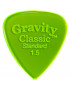 Púa Gravity Classic Standard 1.5mm Mate Verde GCLS15M