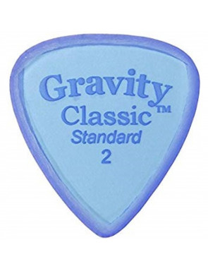 Púa Gravity Classic Standard 2.0mm Pulida Azul GCLS2P