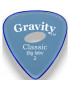 Púa Gravity Classic Big Mini 2.0mm Pulida Elipse Azul GCLB2PE