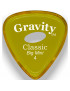 Púa Gravity Classic Big Mini 4.0mm Pulida Elipse Amarilla GCLB4PE