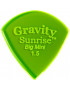 Púa Gravity Sunrise Big Mini 1.5mm Pulida Verde GSUB15P