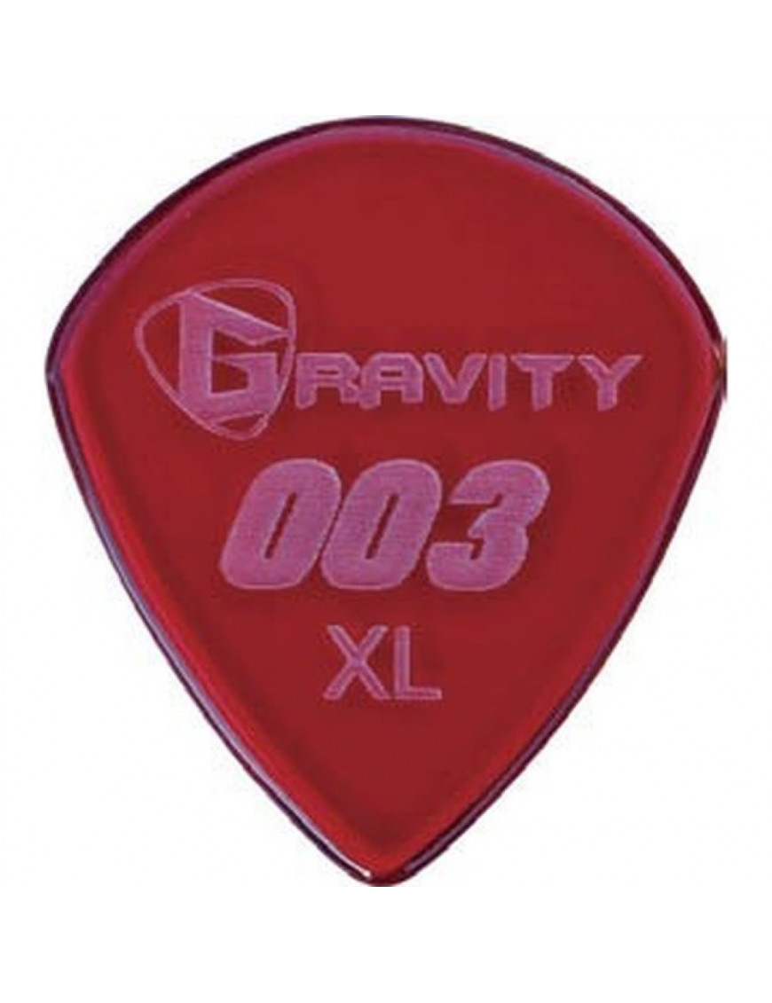 Púa Gravity 003 Jazz3XL 1.5mm Mate Roja G003XM