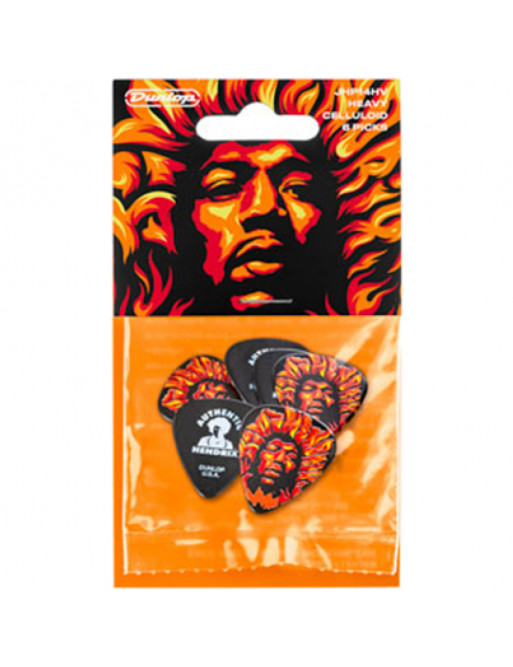 Bolsa 6 Púas Dunlop JHP-14HV Jimi Hendrix Voodoo Fire