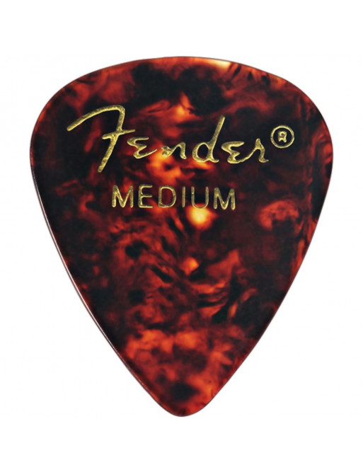 Pack 12 Púas Fender 198-0351-800 Tortoise Shell Medium