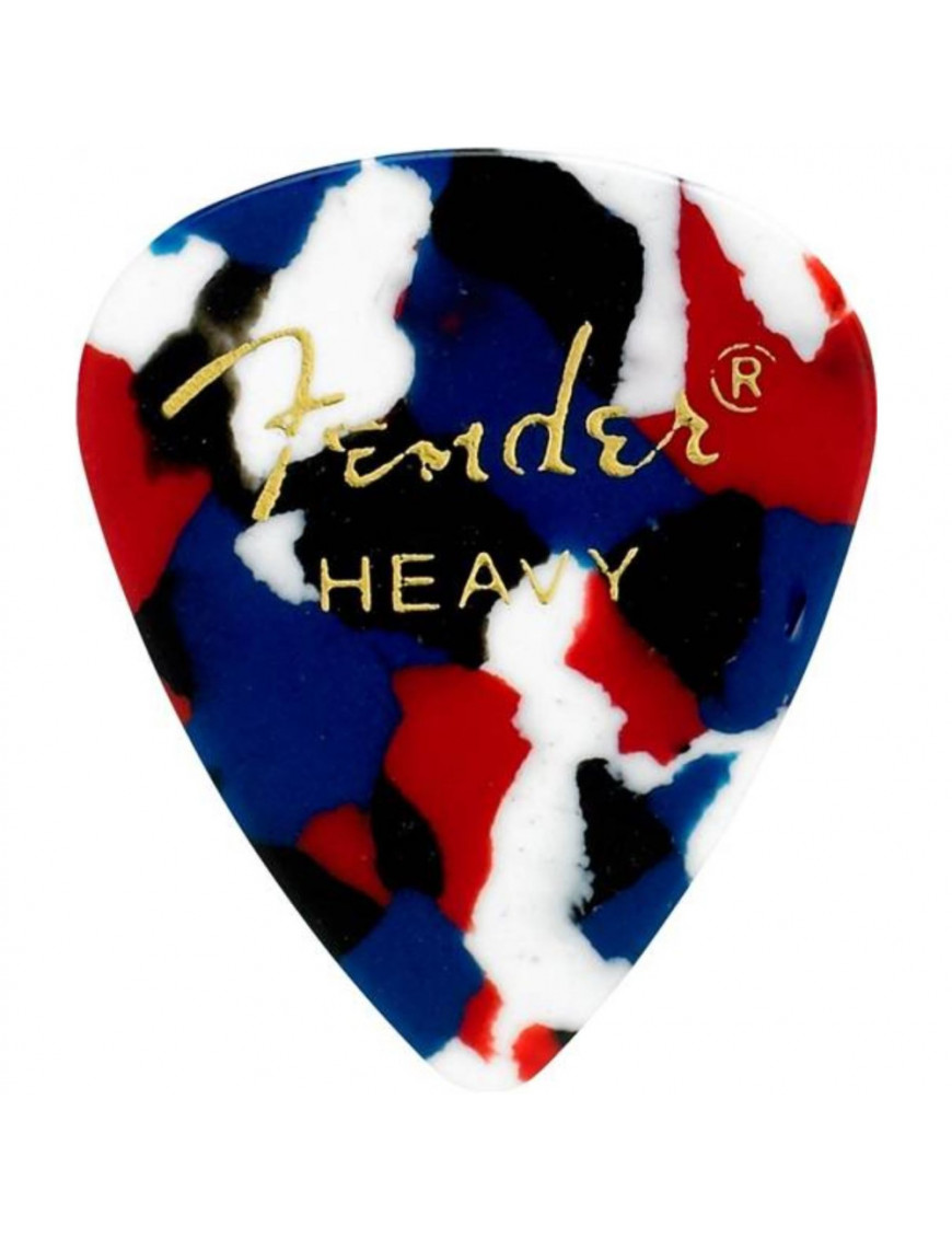 Pack 12 Púas Fender 198-0351-950 Confetti Heavy