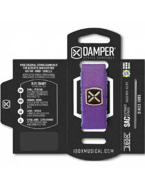 Amortiguador de Cuerdas Ibox Damper Large Púrpura DTLG22