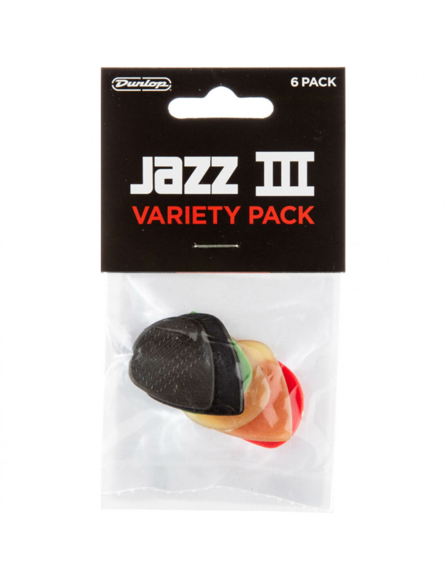 Bolsa 6 Púas Dunlop PVP-103 Variety Jazz III