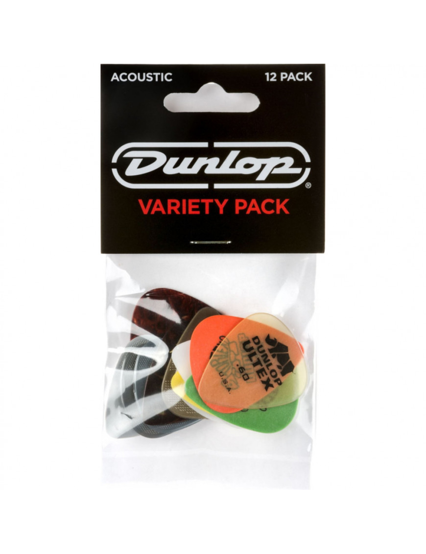 Bolsa 12 Púas Dunlop PVP-112 Variety Acoustic