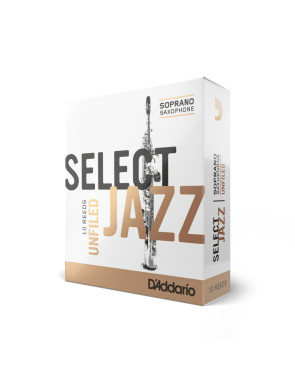 Caja 10 Cañas Saxo Soprano Select Jazz by D'Addario 2 Media S10SSX2M
